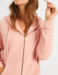 I.Code sweet pink corduroy hooded jacket-4
