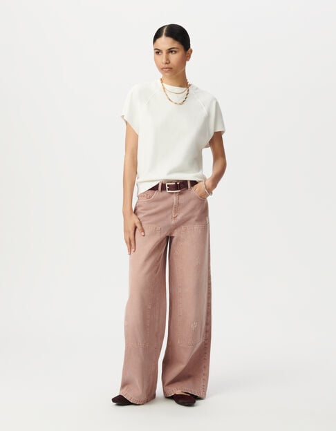Sweat sans manches blanc oversize Femme - IKKS