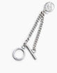 Bracelet chaine médaille squelette femme-3