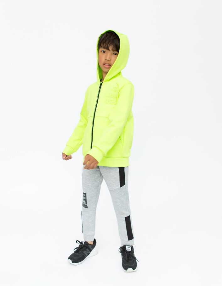 Neongrüne Jungensweatjacke-2