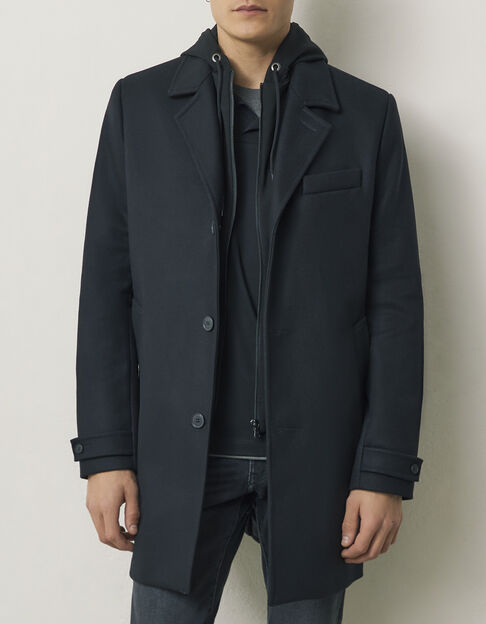 Veste Denim Ikks dos molleton noir main image 1