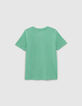 T-shirt vert phosphorescent JURASSIC PARK gar&ccedil;on-2