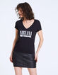 Damen-T-Shirt aus Baumwollmodal mit Nirvana-Motiv-2