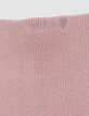Pink knitted recycled snood for girls-5