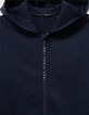 Boys’ navy zipped hooded cardigan with zip lettering-4