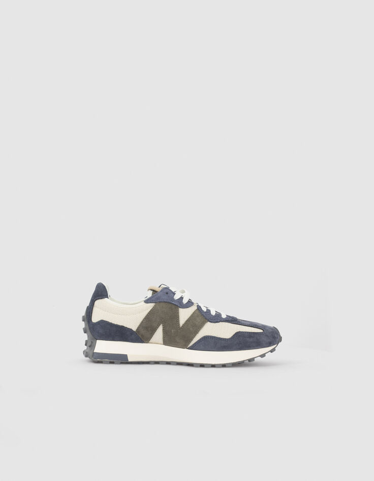 Baskets crème New Balance 327 Homme-1