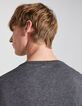 Men’s charcoal grey and white 2-in-1 T-shirt-4