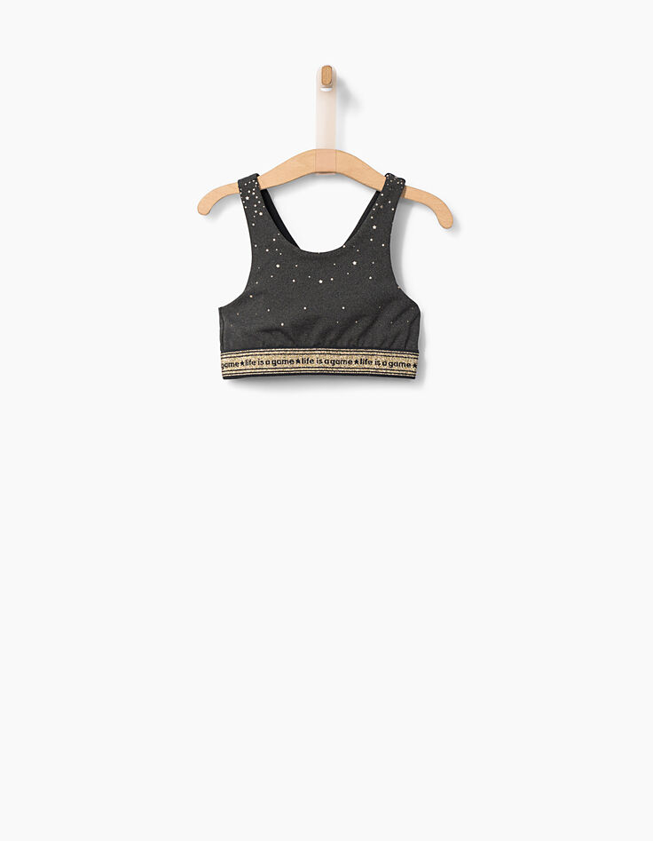 Tee-shirt blanc + brassières IKKS SPORT LAB fille-2