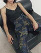 Pantalon jogger taille haute imprimé floral femme-5