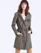 Damenparka mit Kapuze und bestickten Patches-2
