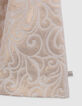 Jupe courte dorée jacquard baroque fille-4