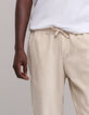 Herenbroek COMFORT beige ribfluweel-4