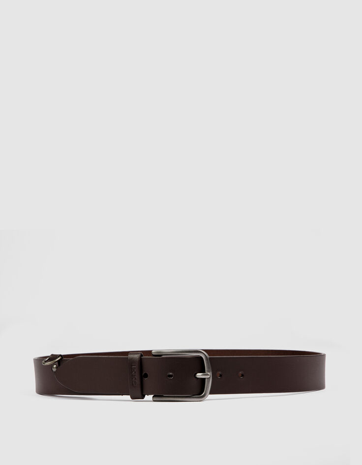 Ceinture marron cuir Homme-2