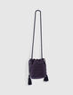 M&auml;dchenbeuteltasche in Silber und Schwarz mit Glitzer-3