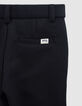 Pantalon noir maille piquée garçon-6