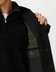 Manteau noir lainage col officier Homme-6