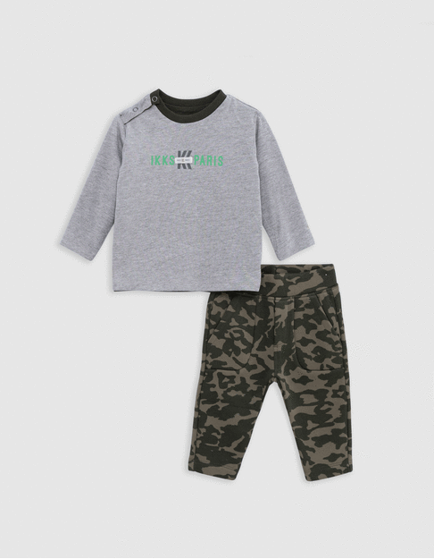 Ensemble 2-en-1 T-shirt et jogpant camouflage bébé garçon - IKKS