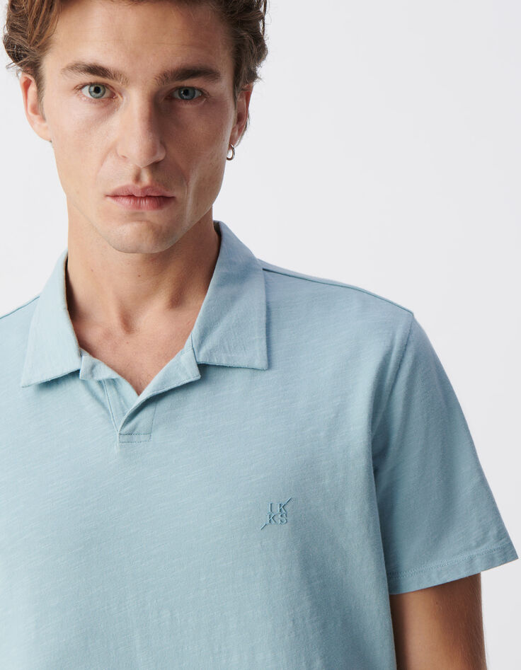 Polo REGULAR horizon coton bio flammé Homme-4