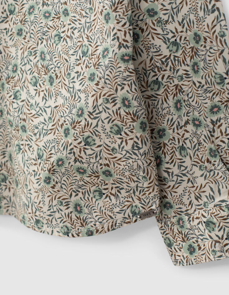 Chemise aqua imprimé fleurs garçon-6 Chemise aqua imprimé fleurs garçon-6