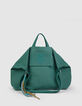 Sac totebag vert toile broderie Femme-1