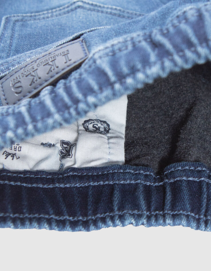 Vaqueros JOGGER azules denim cosy fleece ni&ntilde;o-7
