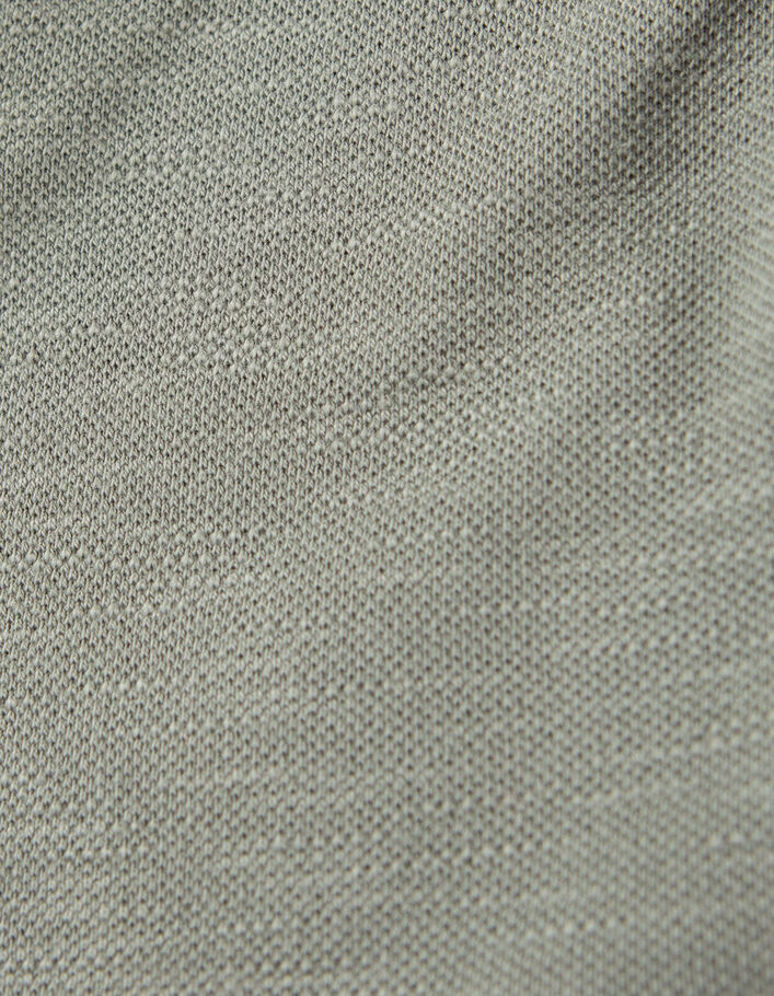 Khaki Poloshirt mit Kentkragen für Babyjungen - IKKS