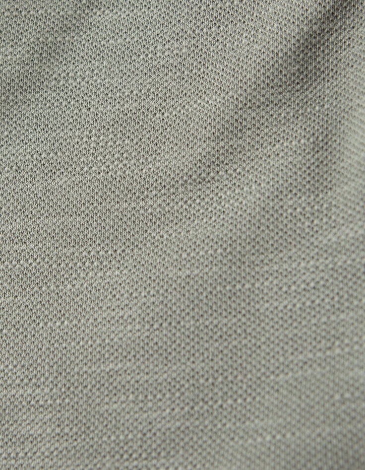 Polo kaki trompe-l'oeil col chemise b&eacute;b&eacute; gar&ccedil;on-6