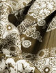 Fließendes, khaki Damenkleid Tuchprint-7