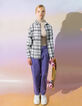Vaqueros wide leg violetas reciclados niña-2