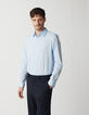 Camisa SLIM cielo popelina hombre-4