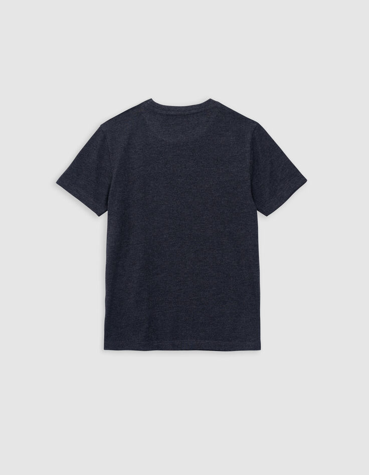 Grey organic cotton T-shirt with 4 MINIONS boy eye badges-3 Grey organic cotton T-shirt with 4 MINIONS boy eye badges-3