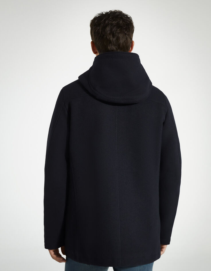 Dark Navy Herrenmantel in Dufflecoat-Optik-3