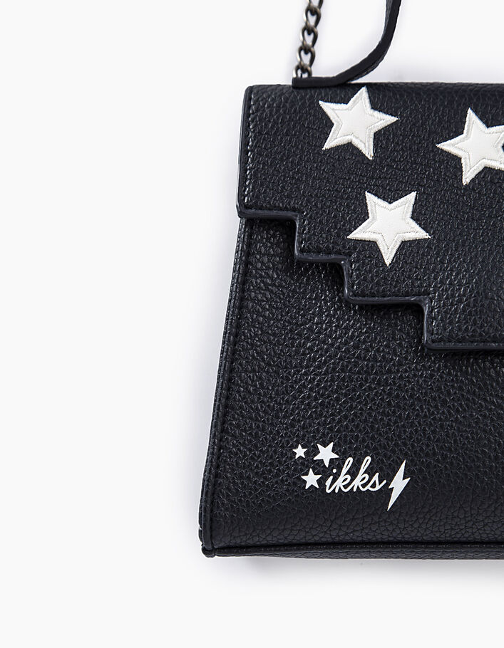 Girls’ navy vintage-style handbag with stars - IKKS