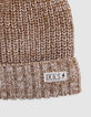Kamelstrickmütze mit Bommel Bommel Baby Junge-4