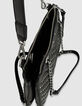 Clutch 1440 Reporter cuero acolchado tachuelas mujer-6