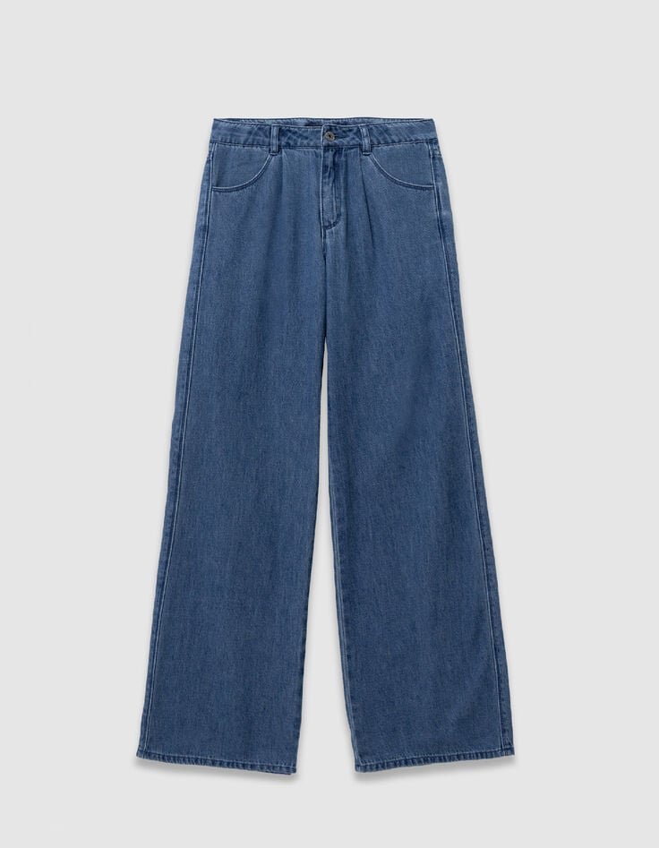 Soft blue jeans for girl-1