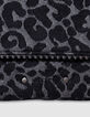 Sac à main noir imprimé léopard bordure microbilles fille-6