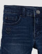 Blaue Jungen-Upcycling-SLIM-Jeans mit Prägemotiven-4