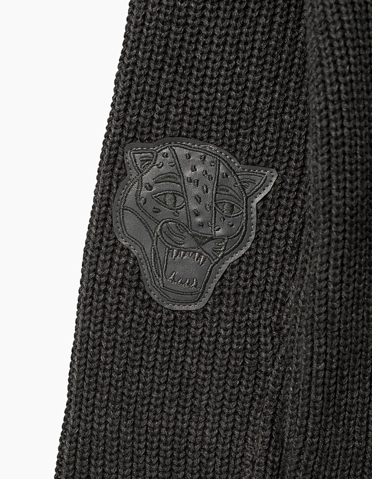 Pull camionneur gris garçon -5