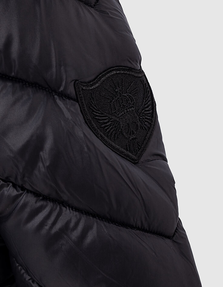 Women&rsquo;s black high-collar short light padded jacket-4