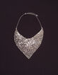 Women’s silver-toned mesh scarf necklace-4