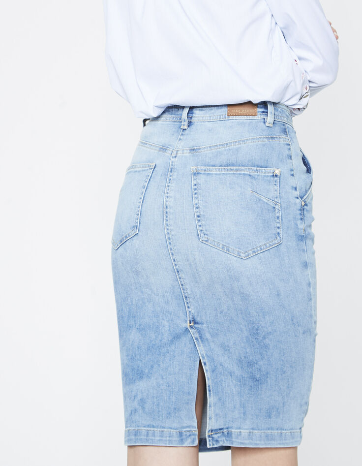Jupe en denim femme-3