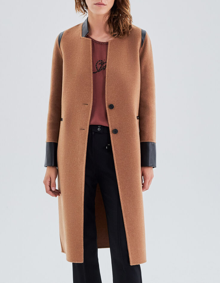 Women’s sienna long coat with rock details-2