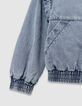 Chaqueta vaquera azul mangas extraíbles niño-4