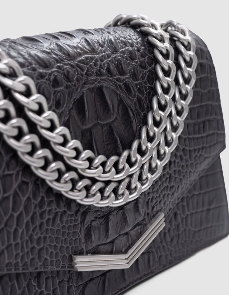 THE 1. ANIMALS crocodile-effect leather bag Size M Woman-2 THE 1. ANIMALS crocodile-effect leather bag Size M Woman-2
