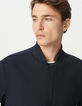 Marine ritsvest teddykraag-4
