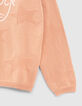 Girls’ pink star jacquard knit sweater with open back-3