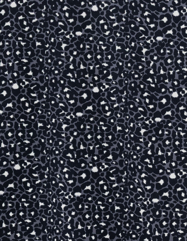 Camiseta cuello redondo gris leopardo-6