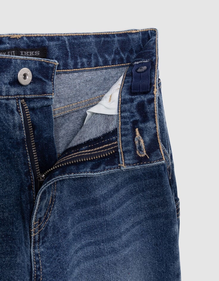 Boys’ blue carpenter-style loose jeans-7