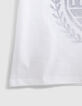 Wit T-shirt opdruk embleem print binnenin jongens-4